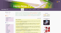 Desktop Screenshot of here-now-tv.com